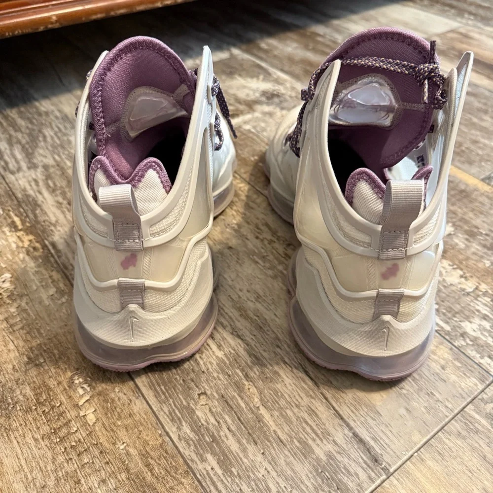 Men’s Nike LeBron 19 Strive for Greatness Gray/Purple Sneakers 10.5 - Picture 4 of 6